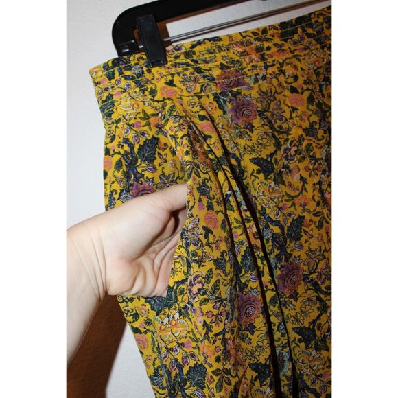 MADEWELL x KAREN WALKER floral potter pants 100% Silk size 12 womens - Picture 8 of 11